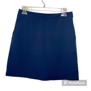 Fairway & Greene Navy Blue Polyester Classic Athletic Golf Skirt with Shorts